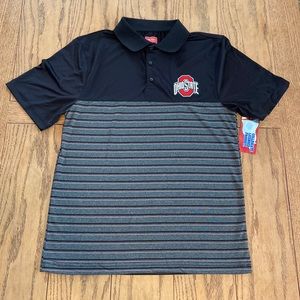 NWT | OHIO STATE Authentic Apparel Golf Polo Shirt ~ Mens SMALL